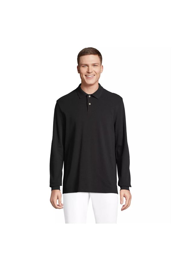 SOL'S - Koszulka polo z długim rękawem Sol's Pacific. Typ kołnierza: polo. Kolor: czarny. Długość rękawa: długi rękaw. Długość: długie