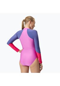 Strój pływacki jednoczęściowy damski Speedo Colour Block. Kolor: fioletowy