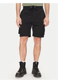 Moose Knuckles Szorty sportowe Hartsfield M14MR794 Czarny Regular Fit. Kolor: czarny. Materiał: bawełna. Styl: sportowy #1