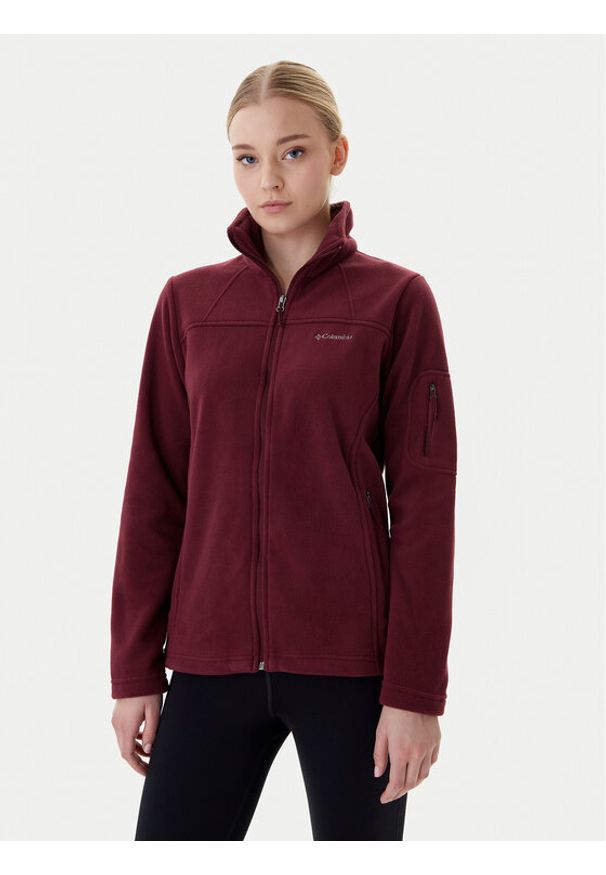 columbia - Columbia Polar Fast Trek™ II 1465351 Bordowy Regular Fit. Kolor: czerwony. Materiał: syntetyk