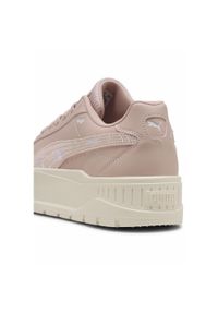 Puma - Damskie sneakersy Karmen II Crafted Flowers PUMA Rose Quartz White Pink. Kolor: biały, wielokolorowy, różowy. Obcas: na platformie