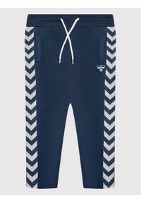 Hummel Spodnie dresowe Kick 213856 Granatowy Regular Fit. Kolor: niebieski. Materiał: syntetyk