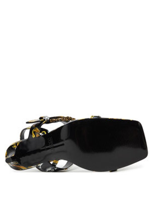 Versace Jeans Couture Sandały 78VA3S71 Czarny. Kolor: czarny. Materiał: skóra