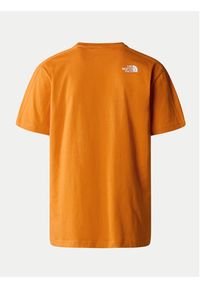 The North Face T-Shirt NF0A87FF Pomarańczowy Regular Fit. Kolor: pomarańczowy. Materiał: bawełna
