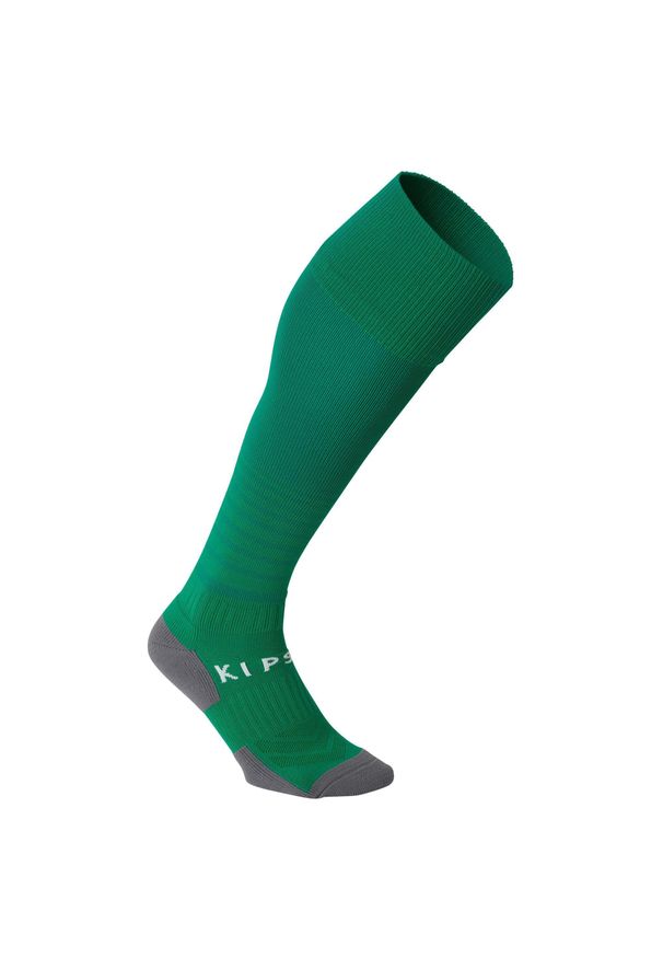 KIPSTA - Skarpetki do piłki nożnej Kipsta Viralto Club. Kolor: zielony. Materiał: elastan, poliamid, bawełna