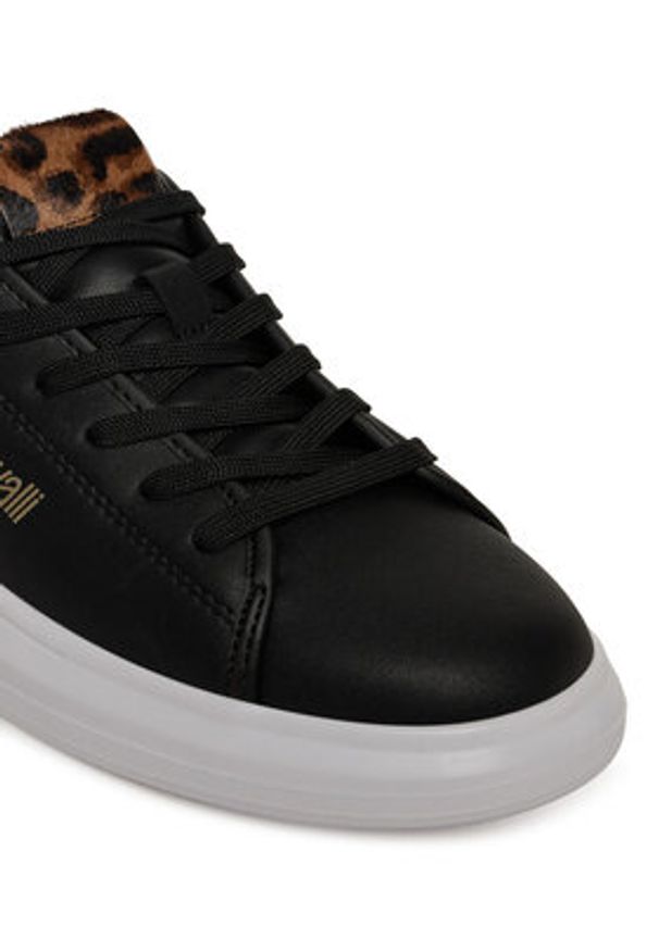 Just Cavalli Sneakersy 79RA3SB7 ZPB58 Czarny. Kolor: czarny. Materiał: skóra