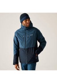Regatta - Kurtka męska przejściowa ocieplana Highton Stretch. Kolor: niebieski, zielony, wielokolorowy. Materiał: puch, materiał. Sport: turystyka piesza #1