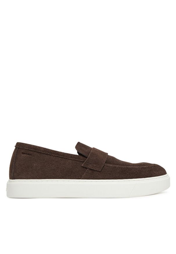 Calvin Klein Półbuty Moccasin Sue Unlined HM0HM01819 Brązowy. Kolor: brązowy. Materiał: skóra, zamsz