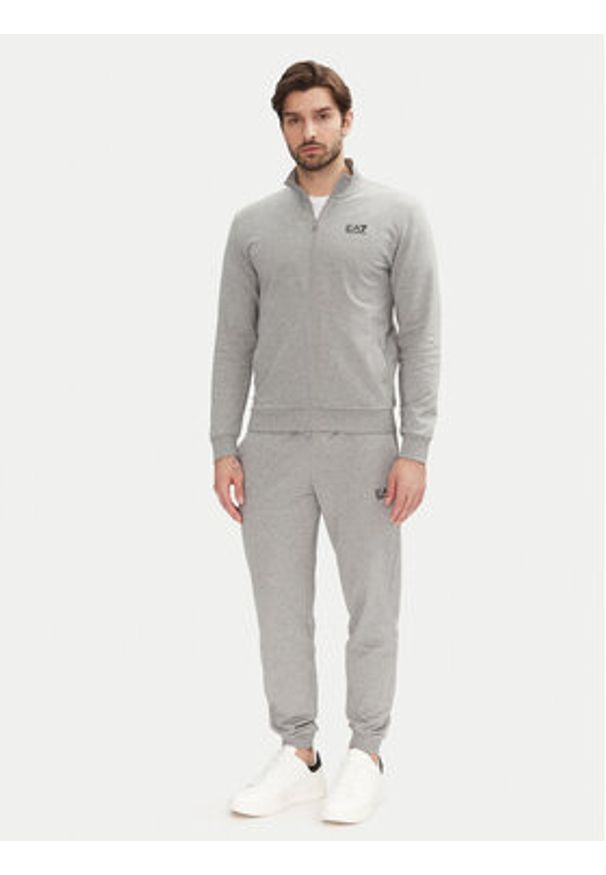 EA7 Emporio Armani Bluza 8NPM31 PJVRZ O8003 Szary Regular Fit. Kolor: szary. Materiał: bawełna