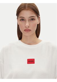 Hugo - HUGO Bluza Neve_Sweatshirt 50531686 Écru Relaxed Fit. Kolor: kremowy. Materiał: bawełna, syntetyk #5