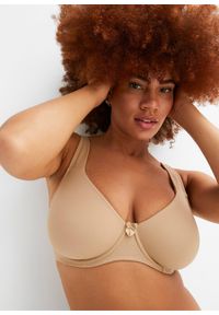 bonprix - Biustonosz typu T-shirt na fiszbinach. Kolor: beżowy #3