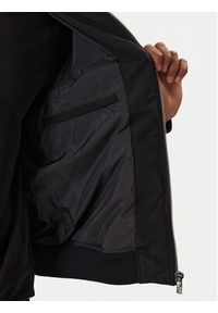 Karl Lagerfeld - KARL LAGERFELD Kurtka bomber 505005 561533 Czarny Regular Fit. Typ kołnierza: dekolt w karo. Kolor: czarny. Materiał: syntetyk #6