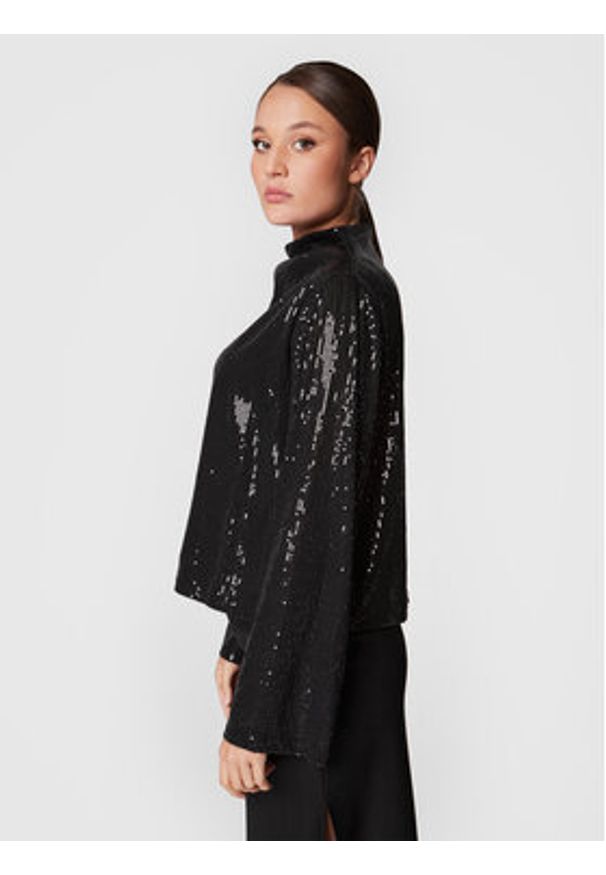 Glamorous Bluzka GS0424 Czarny Regular Fit. Kolor: czarny. Materiał: syntetyk