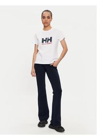 Helly Hansen T-Shirt W Hh Logo T-Shirt 2.0 34465 Biały Regular Fit. Kolor: biały. Materiał: bawełna #4