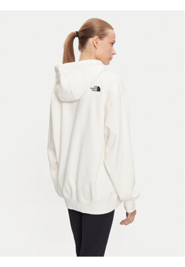 The North Face Bluza Essential NF0A89EN Écru Oversize. Materiał: bawełna, syntetyk