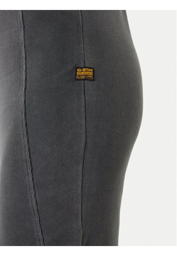 G-Star RAW - G-Star Raw Sukienka codzienna D27164-E127 Czarny Slim Fit. Okazja: na co dzień. Kolor: czarny. Materiał: bawełna. Typ sukienki: proste. Styl: casual
