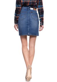 Lee - SPÓDNICA JEANSOWA LEE A LINE SKIRT BLUE DROP L38NROEM 112108295. Materiał: jeans #5