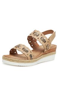 Clara Barson Espadryle WS2189-52 Beżowy. Kolor: beżowy. Materiał: syntetyk, materiał