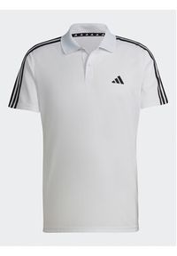 Adidas - adidas Polo Train Essentials Piqué 3-Stripes Training Polo Shirt IB8109 Biały Regular Fit. Typ kołnierza: polo. Kolor: biały. Materiał: syntetyk #4
