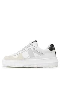 Calvin Klein Jeans Sneakersy Basket Cupsole Low Lth Mono YW0YW00876 Biały. Kolor: biały #2