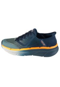 skechers - Buty do biegania męskie, Slip-Ins: Max Cushioning Premier 2.0. Kolor: niebieski. Materiał: materiał, syntetyk. Szerokość cholewki: normalna