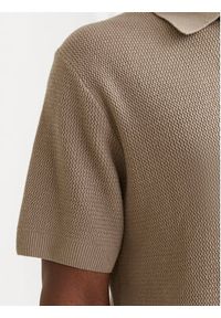 Jack & Jones - Jack&Jones Polo Cooper 12271483 Beżowy Regular Fit. Typ kołnierza: polo. Kolor: beżowy. Materiał: bawełna #3
