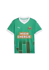 Puma - Młodzieżowa koszulka domowa SK Rapid Wiedeń PUMA Sport Green White. Kolor: biały, wielokolorowy, zielony