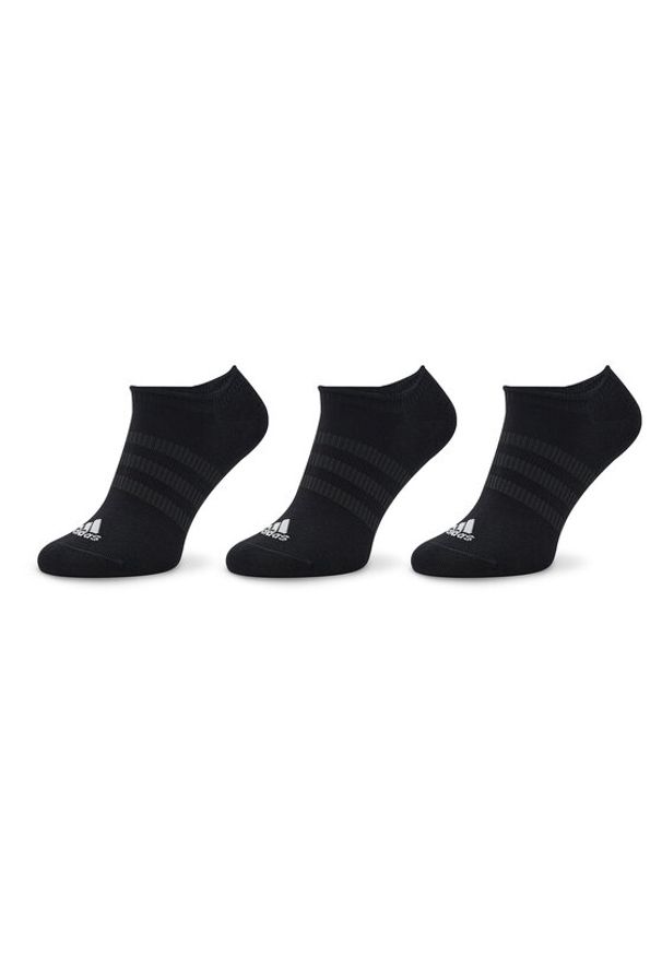 Adidas - adidas Stopki Thin and Light No-Show Socks 3 Pairs IC1327 Czarny. Kolor: czarny. Materiał: bawełna