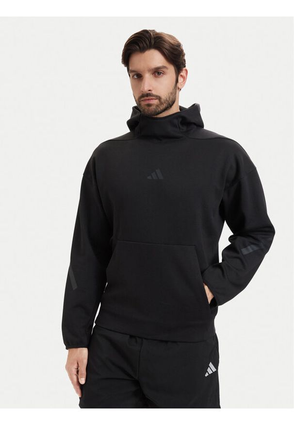 Adidas - adidas Bluza Z.N.E KF3776 Czarny Regular Fit. Kolor: czarny. Materiał: syntetyk