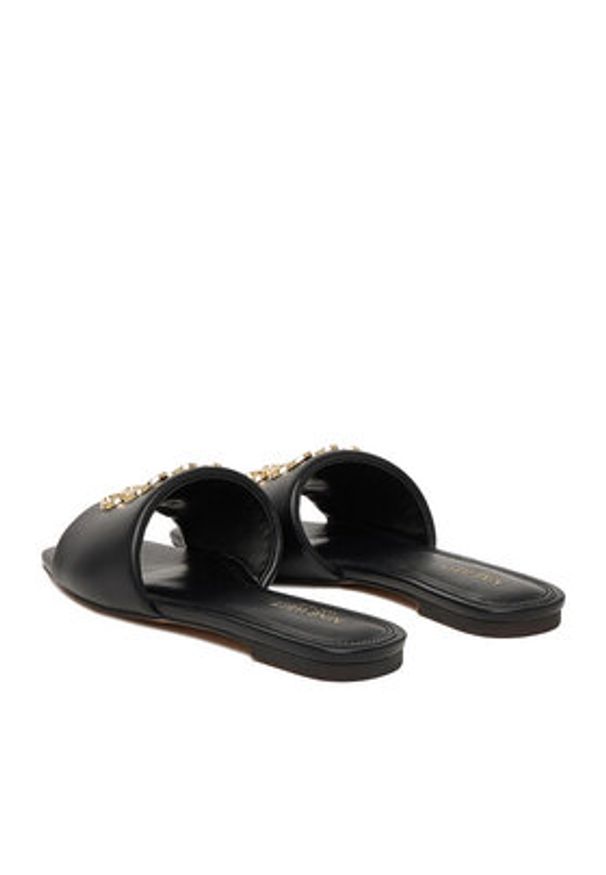 Nine West Klapki CEO-SMRL393663-02 Czarny. Kolor: czarny. Materiał: materiał