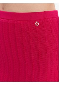Guess Spódnica ołówkowa W3YD12 Z36D2 Różowy Slim Fit. Kolor: różowy. Materiał: wiskoza, syntetyk