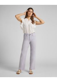 Lee - DAMSKIE SPODNIE JEANSOWE LEE WIDE LEG LILAC L30SQHCT