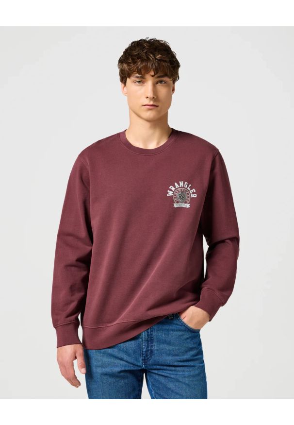 Wrangler - WRANGLER MĘSKA BLUZA CREWNECK SWEAT SHIRT 112357331