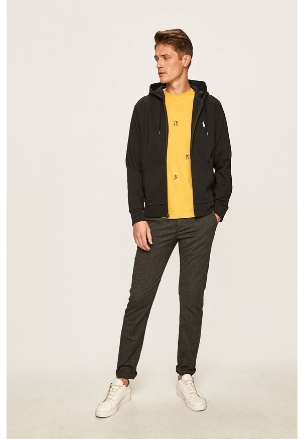 Polo Ralph Lauren - Bluza. Okazja: na co dzień. Typ kołnierza: polo. Kolor: czarny. Styl: casual