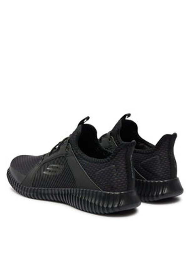 skechers - Skechers Sneakersy Elite Flex 52640/BBK Czarny. Kolor: czarny. Materiał: mesh, materiał