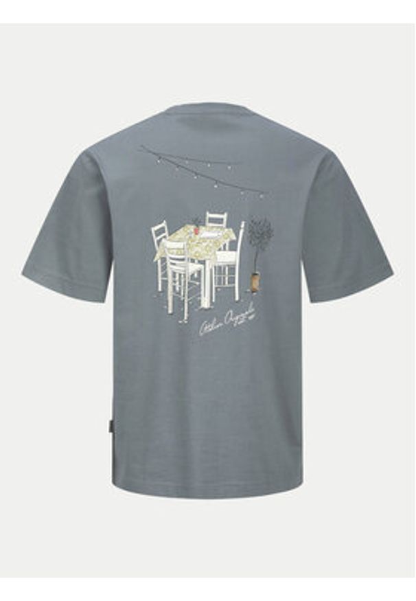 Jack & Jones T-Shirt Islington 12273015 Niebieski Loose Fit. Kolor: niebieski. Materiał: bawełna