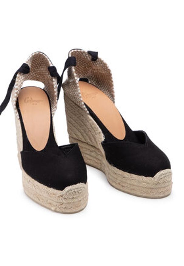Castañer Espadryle Chiara/8ED/001 020992-100 Czarny. Kolor: czarny. Materiał: materiał