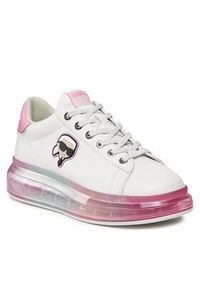 Karl Lagerfeld - KARL LAGERFELD Sneakersy KL62630N Biały. Kolor: biały. Materiał: skóra #5