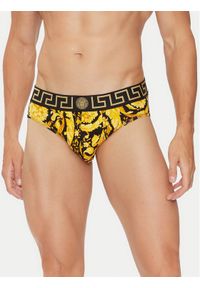 VERSACE - Versace Slipy 1001383 1A11188 Żółty. Kolor: żółty. Materiał: bawełna #1