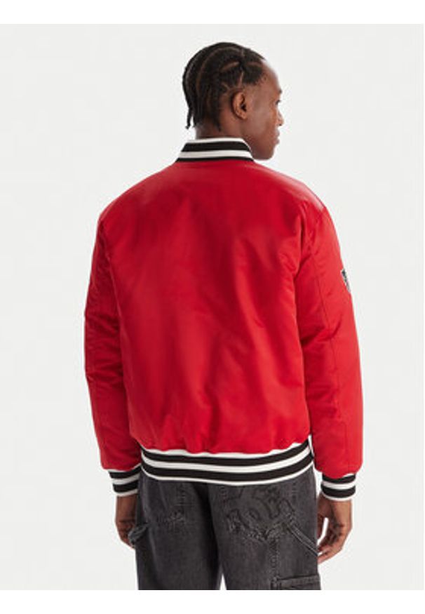 Kappa Kurtka bomber Olao 38223CW Czerwony Regular Fit. Kolor: czerwony. Materiał: syntetyk