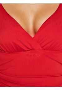 Big-Star - Kostium kąpielowy jednoczęściowy czerwony Sallsa 603. Kolor: czerwony. Wzór: nadruk #2