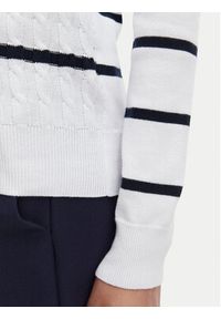Beverly Hills Polo Club Sweter P-SS26W-M6565 Biały Regular Fit. Typ kołnierza: polo. Kolor: biały. Materiał: bawełna #3