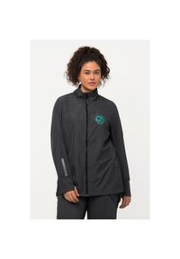 ULLA POPKEN - Damskie Kurtka HYPRAR lekka stójka tunel z recyklingu. Typ kołnierza: kołnierzyk stójkowy. Kolekcja: plus size. Kolor: szary, fioletowy, wielokolorowy. Materiał: poliester, materiał. Sport: turystyka piesza #1