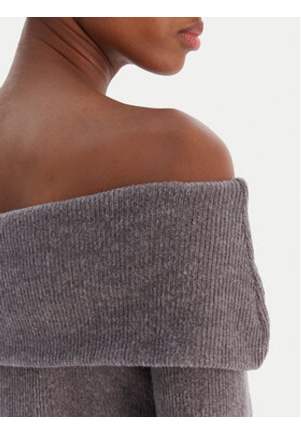 Vero Moda Sweter Kaia 10333298 Szary Regular Fit. Kolor: szary. Materiał: syntetyk