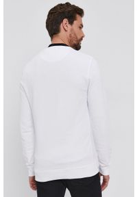 Lyle & Scott Bluza bawełniana męska kolor biały gładka. Okazja: na co dzień. Kolor: biały. Materiał: bawełna. Wzór: gładki. Styl: casual #3