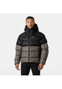 Kurtka puchowa Helly Hansen Oslo Graphic Puffy. Kolor: brązowy. Materiał: puch #1
