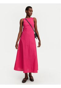 ViCOLO Sukienka codzienna TD0650 Różowy Regular Fit. Okazja: na co dzień. Kolor: różowy. Materiał: bawełna. Typ sukienki: proste. Styl: casual #4