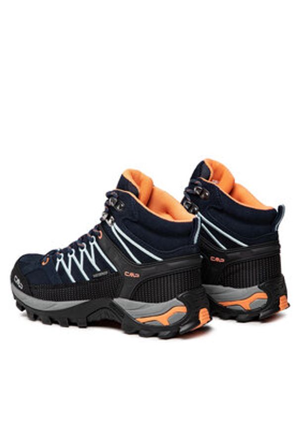 CMP Trekkingi Rigel Mid Wmn Trekking Shoes Wp 3Q12946 Granatowy. Kolor: niebieski. Materiał: skóra, nubuk