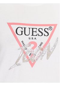 Guess T-Shirt Icon W3GI46 I3Z14 Biały Regular Fit. Kolor: biały. Materiał: bawełna #4