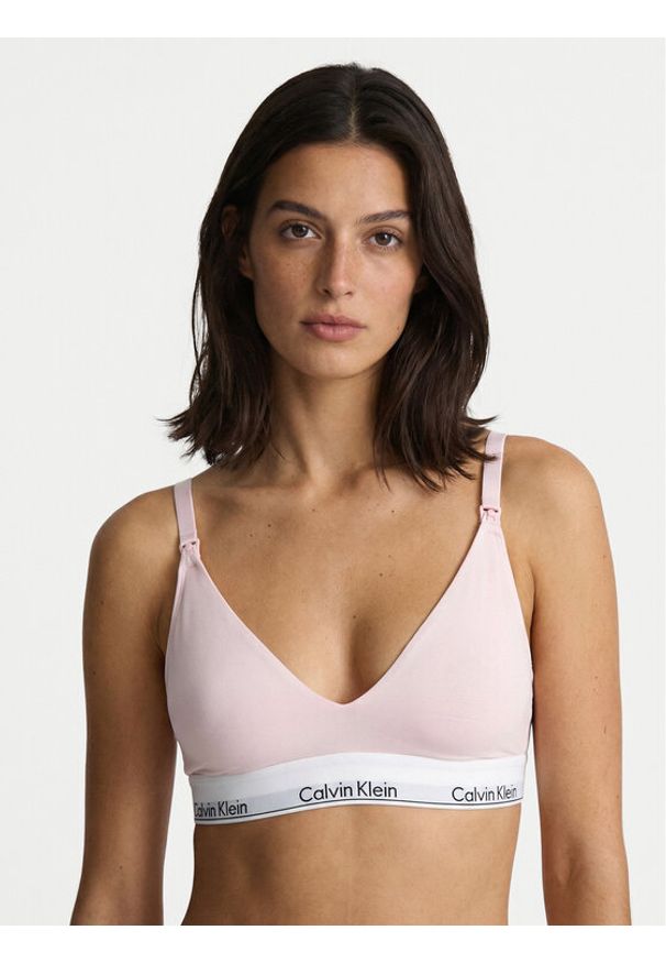 Calvin Klein Underwear Biustonosz do karmienia LV00QF8506 Różowy. Kolor: różowy. Materiał: bawełna